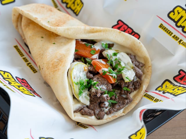 Beef Shawarma Wrap.